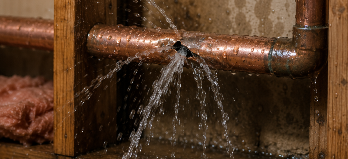 Fixed Burst Pipe water leak in showlow, az