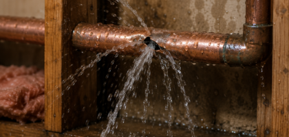 Fixed Burst Pipe water leak in showlow, az